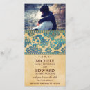 Recherche de damask save the dates Turquoise