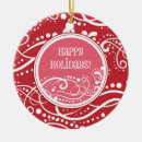 Recherche de funky ornements Rouge