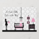 Recherche de silhouette baby shower invitations Bleu