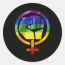 Recherche de symbole féministe autocollants Égalité