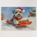 Recherche de chiens traîneau puzzles Noël