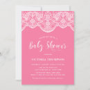 Recherche de de dentelle baby shower invitations Élégante