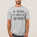 Recherche de poème drôle tshirts Poète