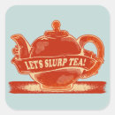 Recherche de thé anglais autocollants Café