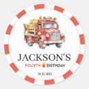 Recherche de camion de pompiers autocollants Anniversaire du camion feu