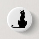 Recherche de chat noir de halloween badges Pour tous