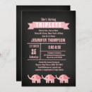 Zoek naar triplet baby uitnodigingen Meisjes