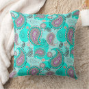 Zoek naar paisley patroon kussens Turquoise