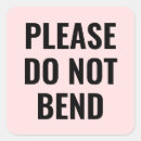 Zoek naar buigen stickers Do not bend