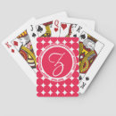 Recherche de points rouges jeux de cartes Monogramme