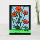 Recherche de pavots vœux cartes Vert