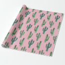 Recherche de motif de cactus papier cadeau Aquarelle