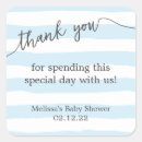 Recherche de blue stripe autocollants Baby shower garçon
