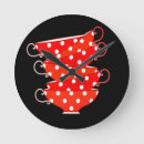 Recherche de pois rouge et blanc horloges Mignon