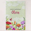 Recherche de fleurs rouges puzzles Papillon