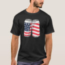 Recherche de canette de bière tshirts Drapeau