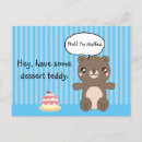 Recherche de gâteau kawaii cartes postales Pour enfants
