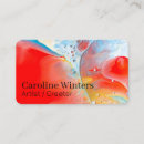 Recherche de peinture artistique cartes visite Boss