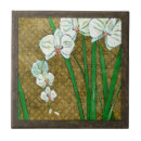 Recherche de fleurs blanches carreaux Abstrait