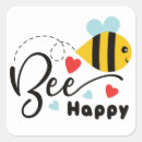 Recherche de abeille heureuse autocollants Mignon