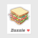 Recherche de sandwich avec autocollants Laitue