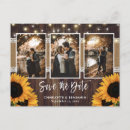 Recherche de country wedding save the dates Tournesol
