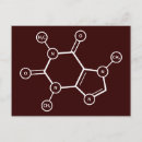 Recherche de molécule cartes postales Molécule de café