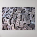 Recherche de letterpress posters Typographie