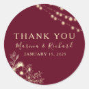 Recherche de remerciements mariage autocollants Floral