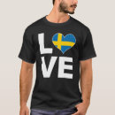 Recherche de drapeau suède tshirts Amour