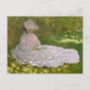 Recherche de femme lisant cartes postales Impressionnisme
