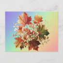 Recherche de fleurs de bouquet cartes postales Automne