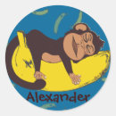Recherche de singe de bande dessinée autocollants Animaux