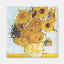 Zoek naar zonnebloemen magneten Schilderij