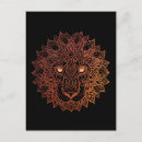 Recherche de lion tribal cartes postales Tatouage