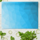 Recherche de motif géométrique cuisine linges Bleu