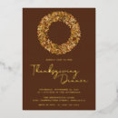 Recherche de wreath thanksgiving invitations Élégant