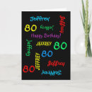 Recherche de anniversaire 80 ans cartes invitations Coloré