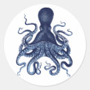 Recherche de illustration poulpe autocollants Bleu