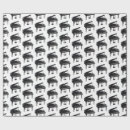 Recherche de pianiste papier cadeau Noir et blanc