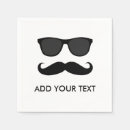 Recherche de moustache noire serviettes Parti