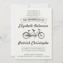 Recherche de vélo mariage invitations Moderne