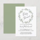 Recherche de greenery baby shower invitations Rustique