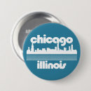 Recherche de chicago il badges Rétro