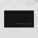 Recherche de argent noir cartes visite Monogramme