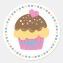 Recherche de cupcakes autocollants Rose