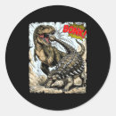 Recherche de dinosaure drôle autocollants Préhistorique