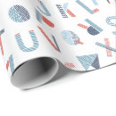 Zoek naar alfabet cadeaupapier Blauw