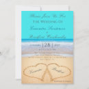 Recherche de plage coeur invitations Tropical