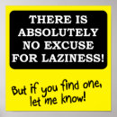 Zoek naar no excuses posters Grappig